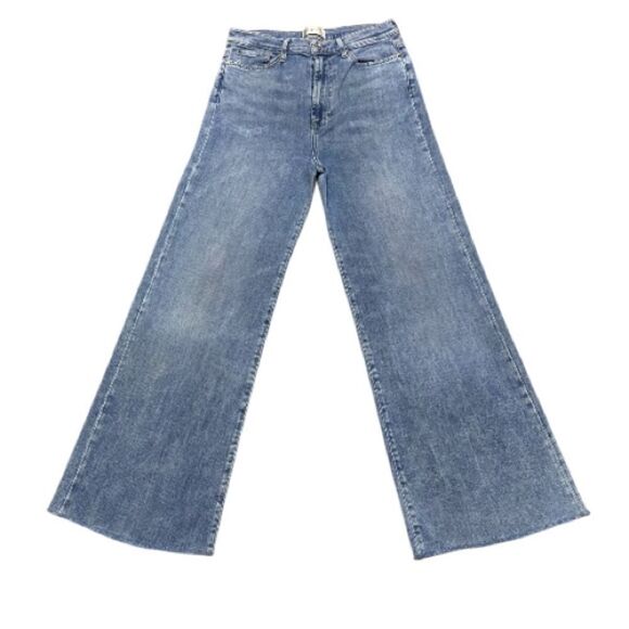 7 For All Mankind 29x28 Ultra HR Jo Wide Leg Stretch Denim Jeans - Picture 1 of 12